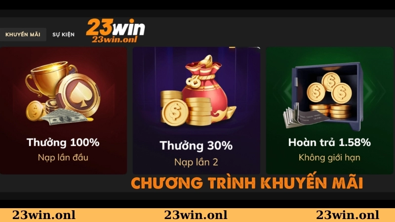 Thông tin các chương trình khuyến mãi 23WIN