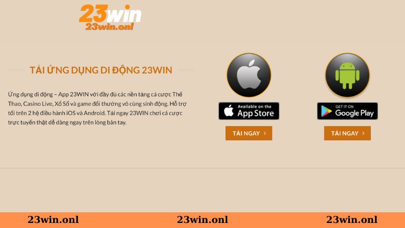 Tải app 23Win dành cho di động